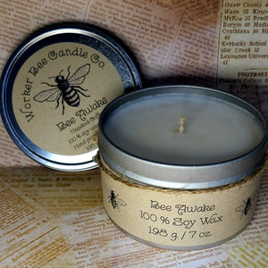 7 oz. Travel Tin 100% Soy Candle Bee Awake