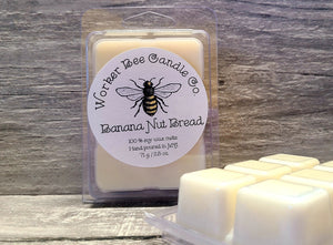 100% US Grown Soy Wax Melts 2.5 oz. Banana Nut Bread