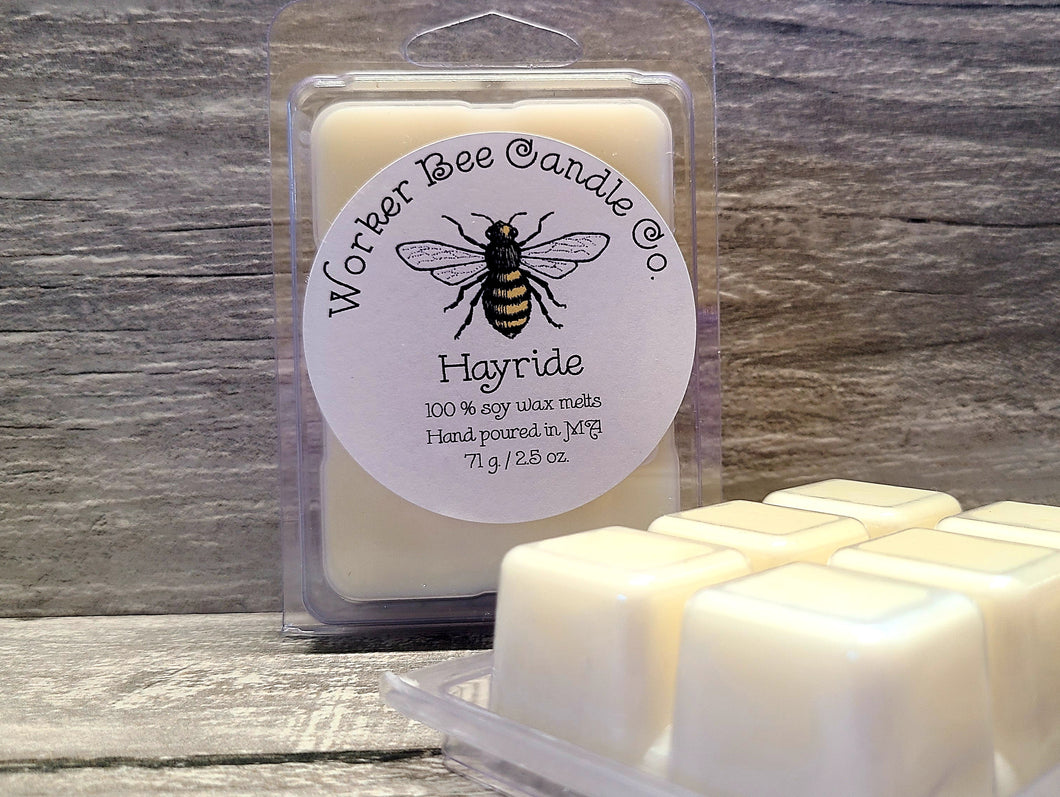 100% US grown Soy Wax Melt 2.5 oz Hayride