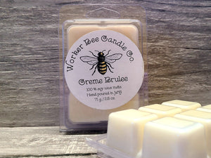 100% US Grown Soy Wax Melt 2.5 oz.  Creme Brulee