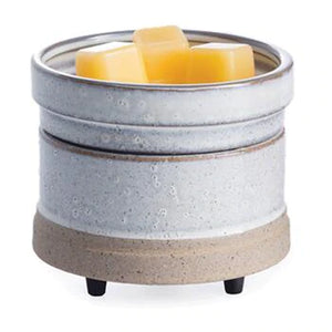 Large Electric Wax/Candle Warmer Pewter/walnut